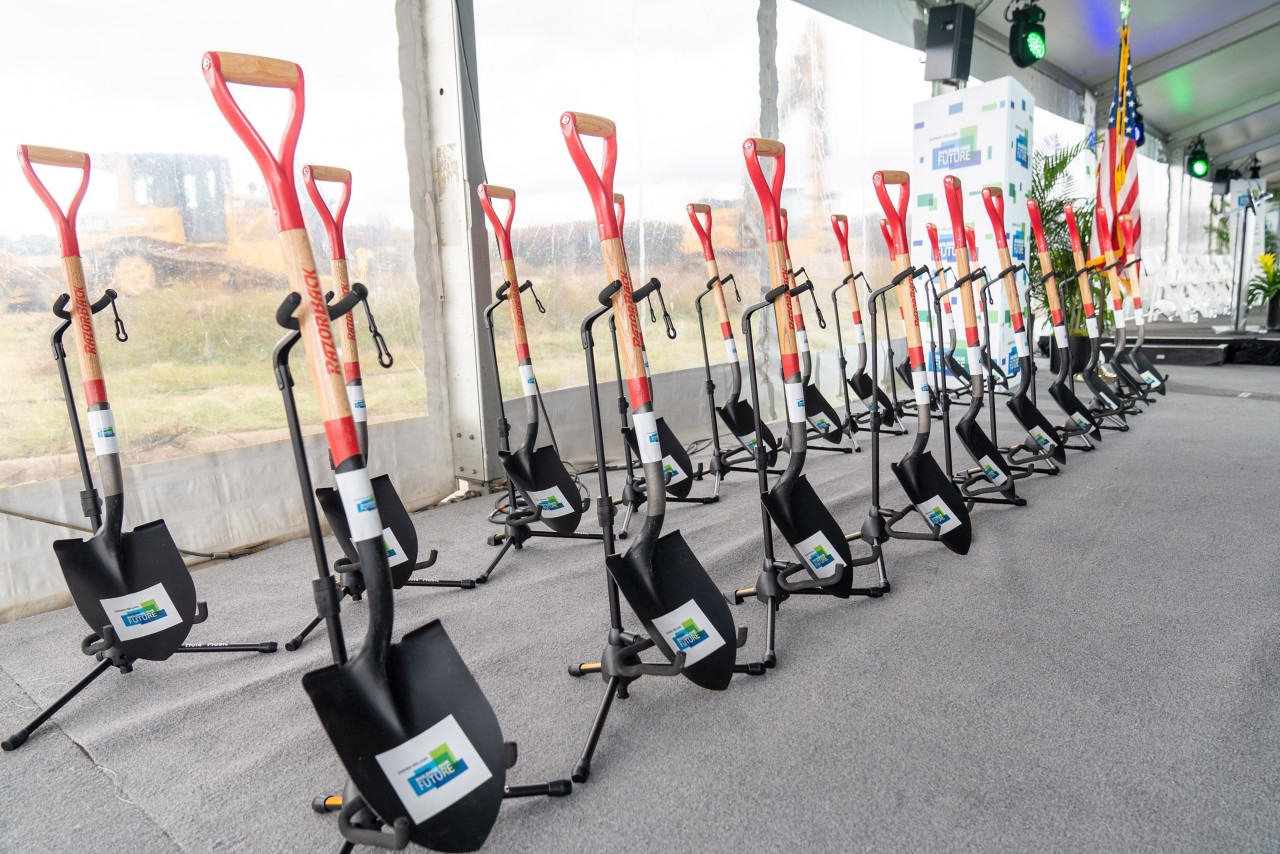 Research and Development Center Groundbreaking Shovels