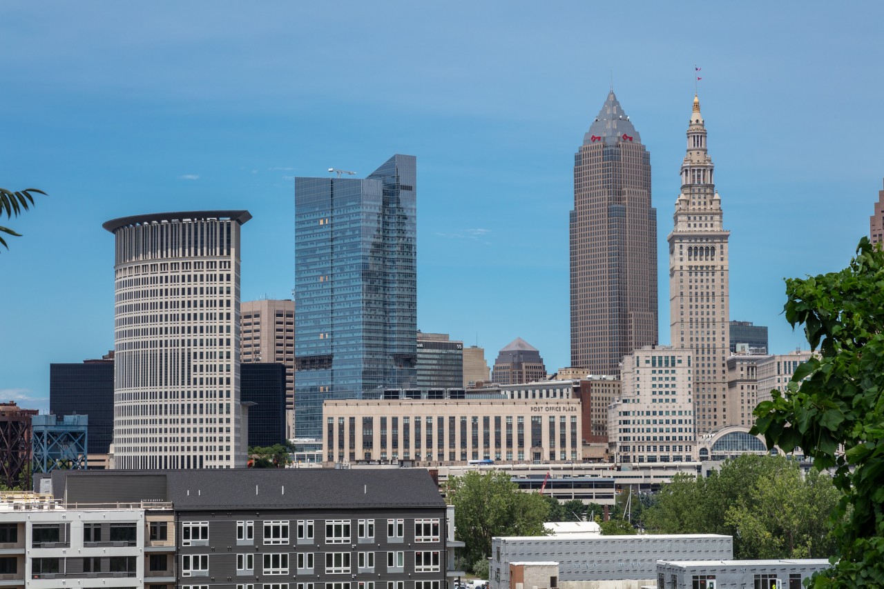 Skyline of Sherwin-Williams Global Headquarters Building