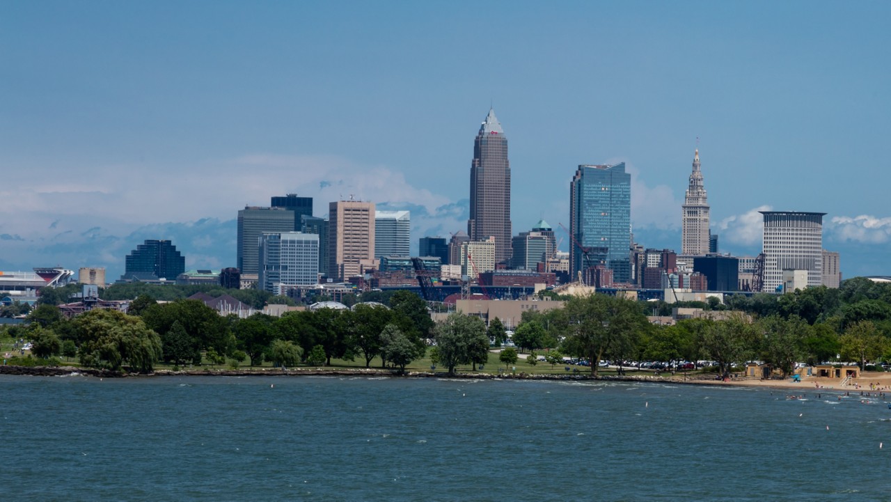 Skyline of Sherwin-Williams Global Headquarters Building