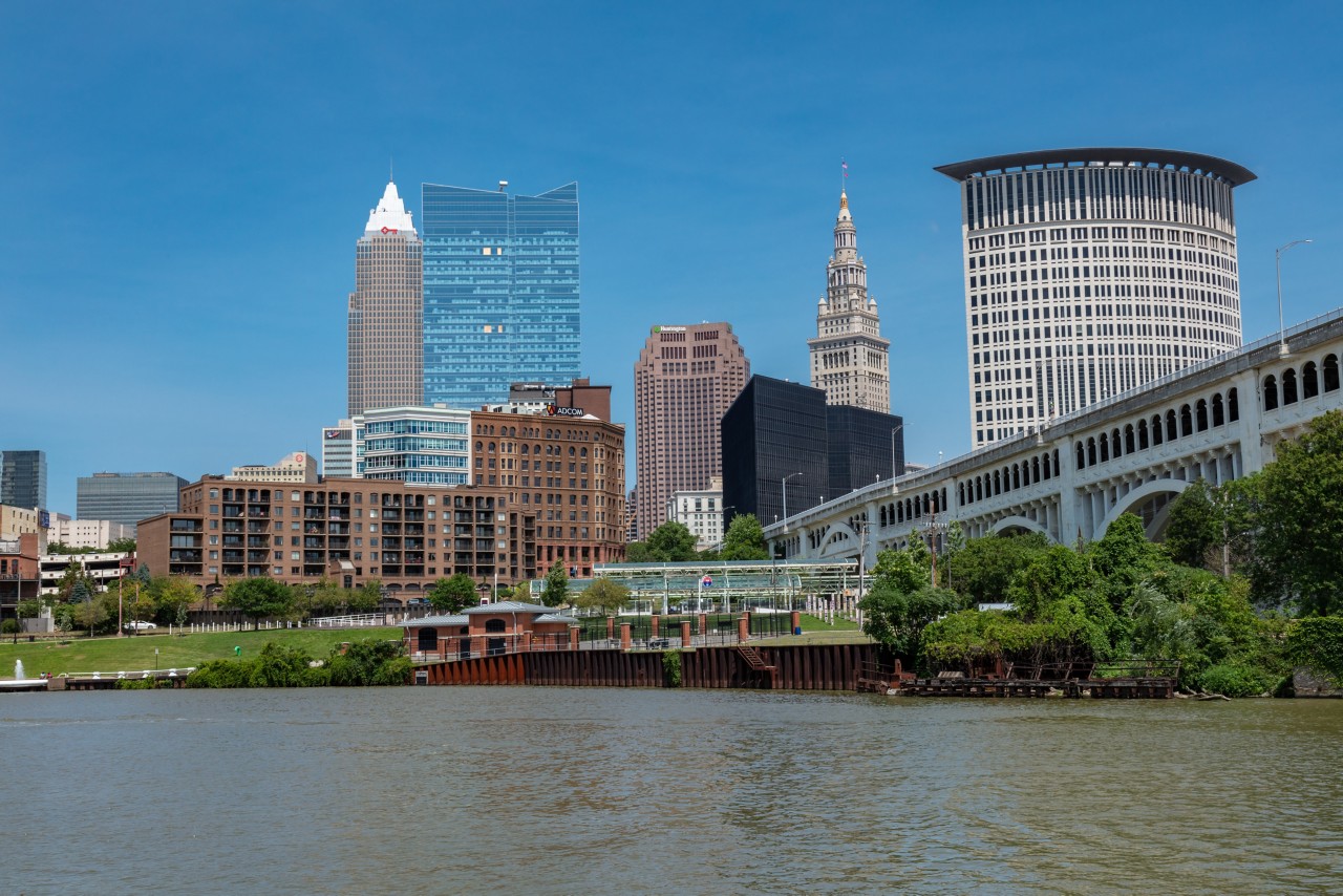 Skyline of Sherwin-Williams Global Headquarters Building