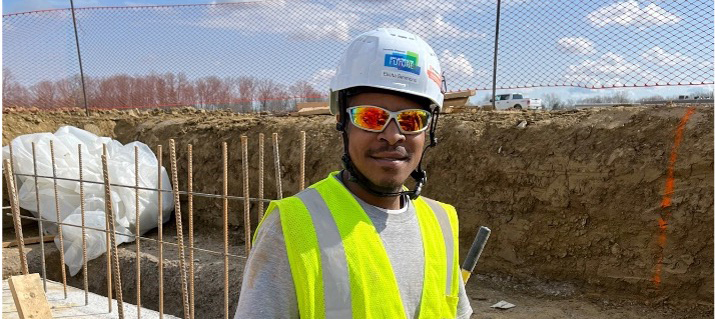 Building Our Future construction crew member