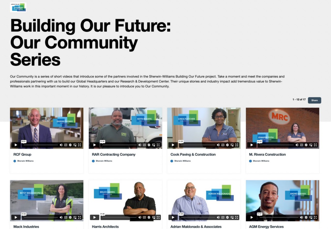 thumbnail of video gallery
